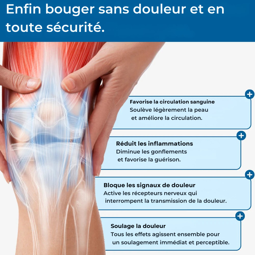 TAPEX™ – GenouFlex | Soulage instantanément la douleur & stabilise votre articulation